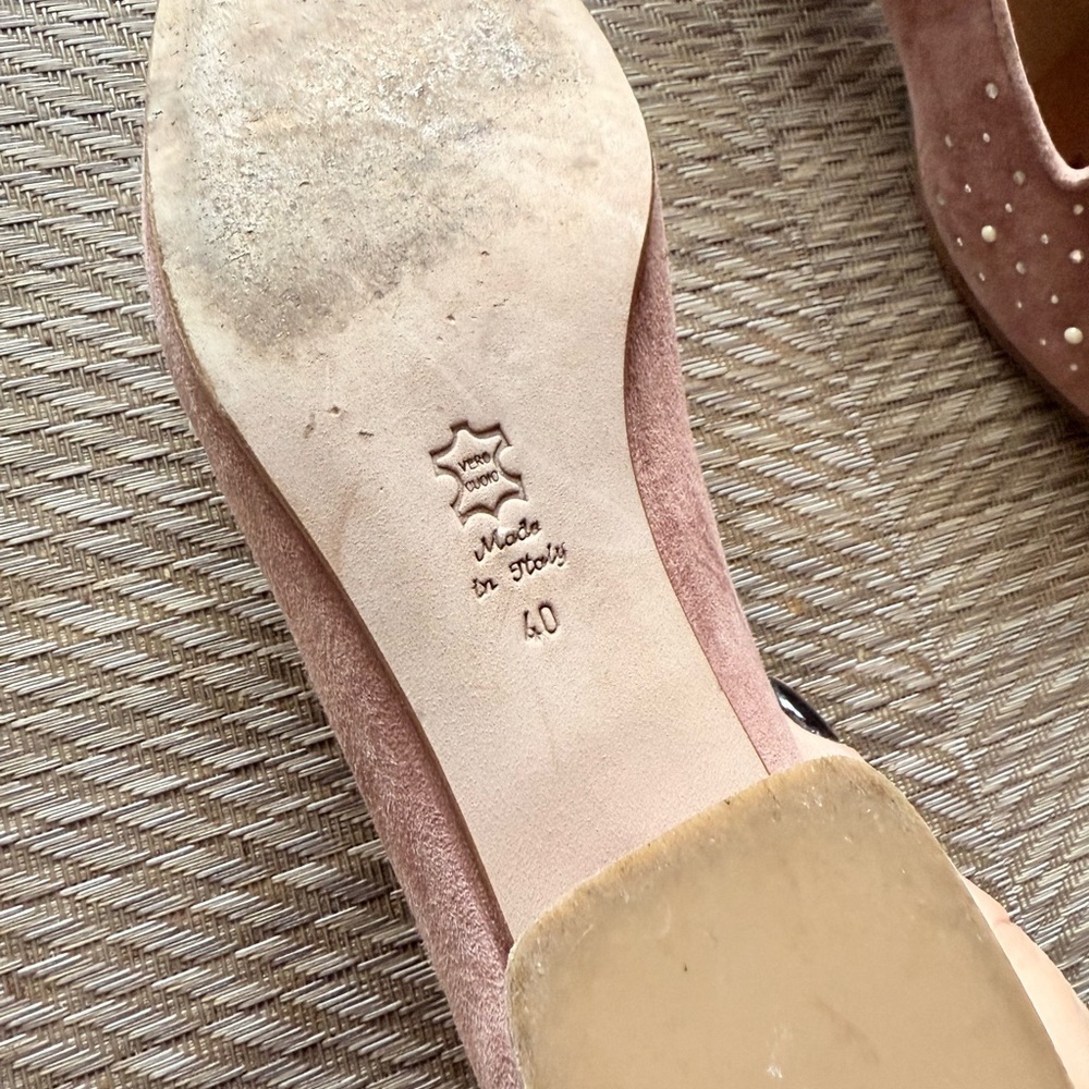 Pink taupe suede italian shoes - Picture 4 of 4